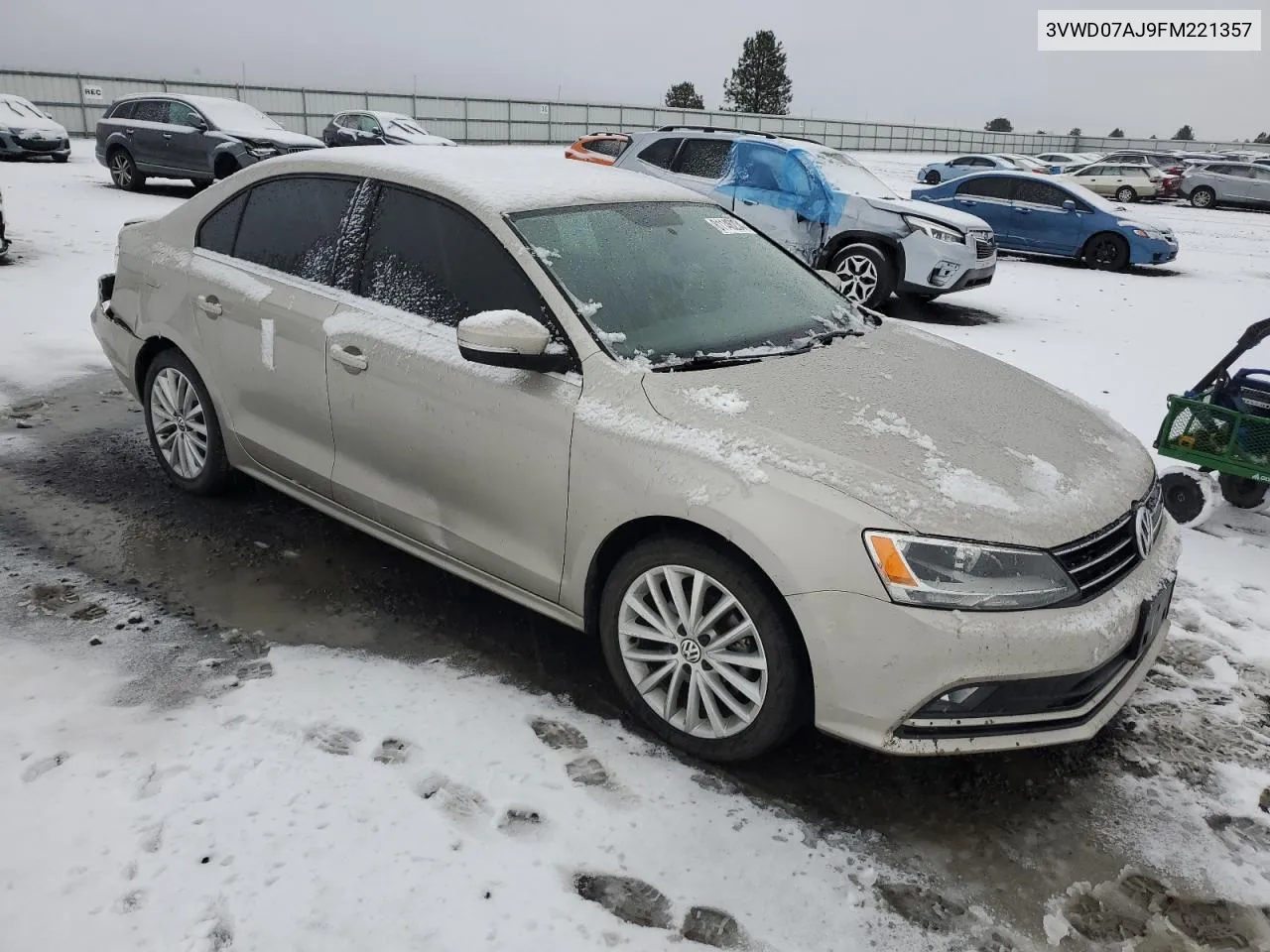 2015 Volkswagen Jetta Se VIN: 3VWD07AJ9FM221357 Lot: 81146234