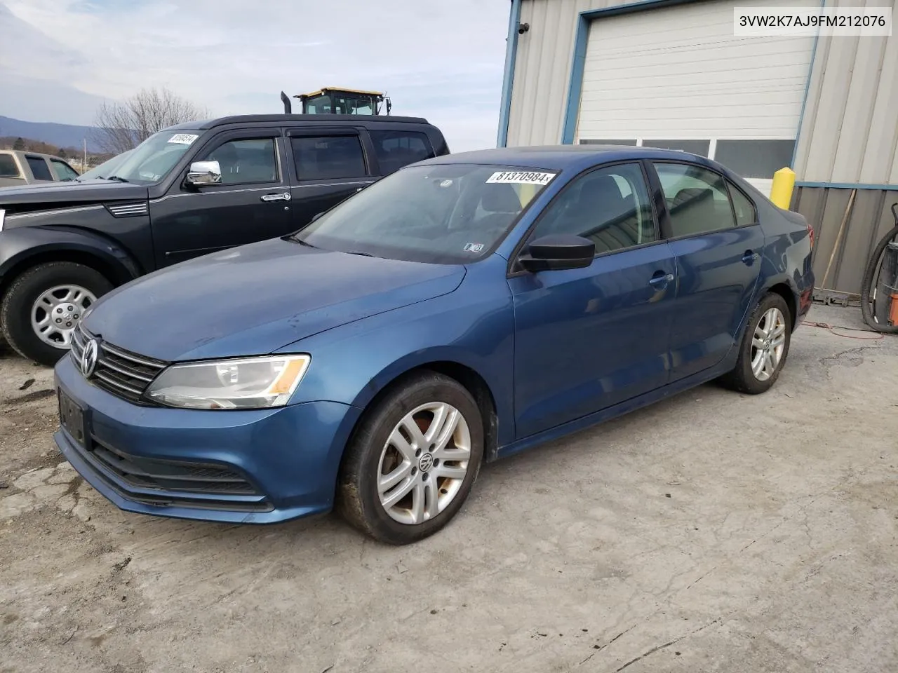 2015 Volkswagen Jetta Base VIN: 3VW2K7AJ9FM212076 Lot: 81370984