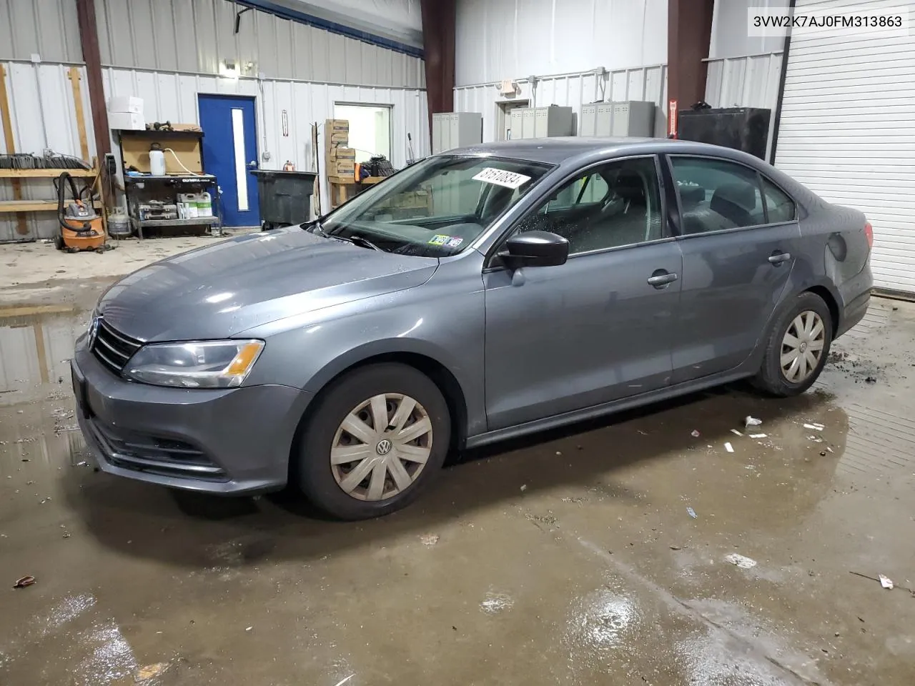 2015 Volkswagen Jetta Base VIN: 3VW2K7AJ0FM313863 Lot: 81510834