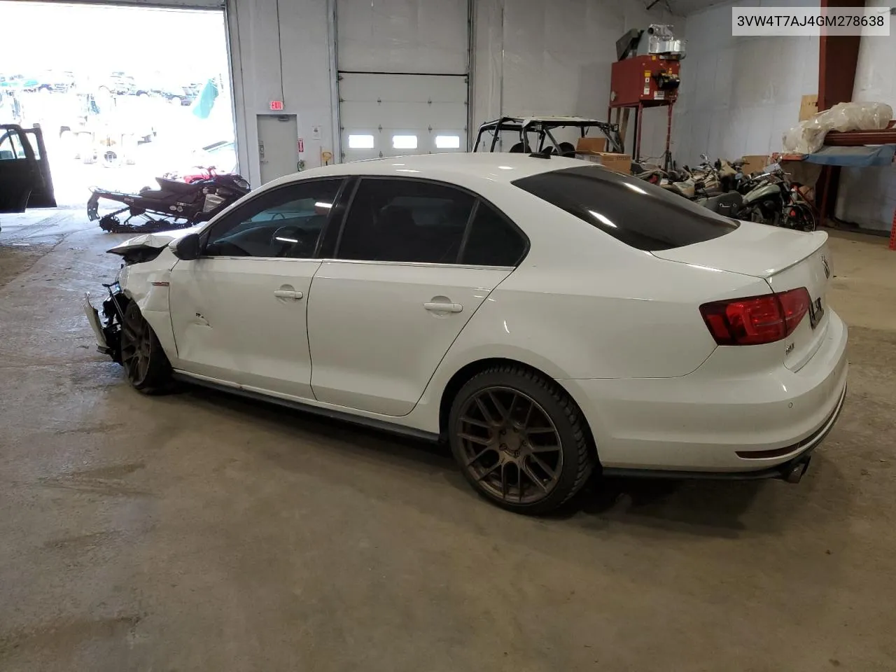 3VW4T7AJ4GM278638 2016 Volkswagen Jetta Gli