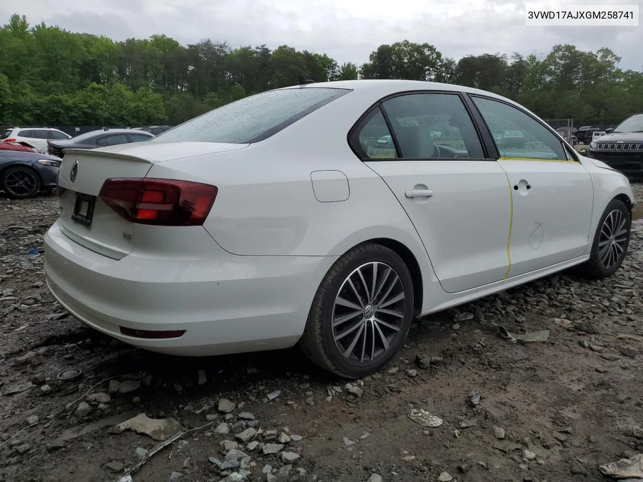 3VWD17AJXGM258741 2016 Volkswagen Jetta Sport