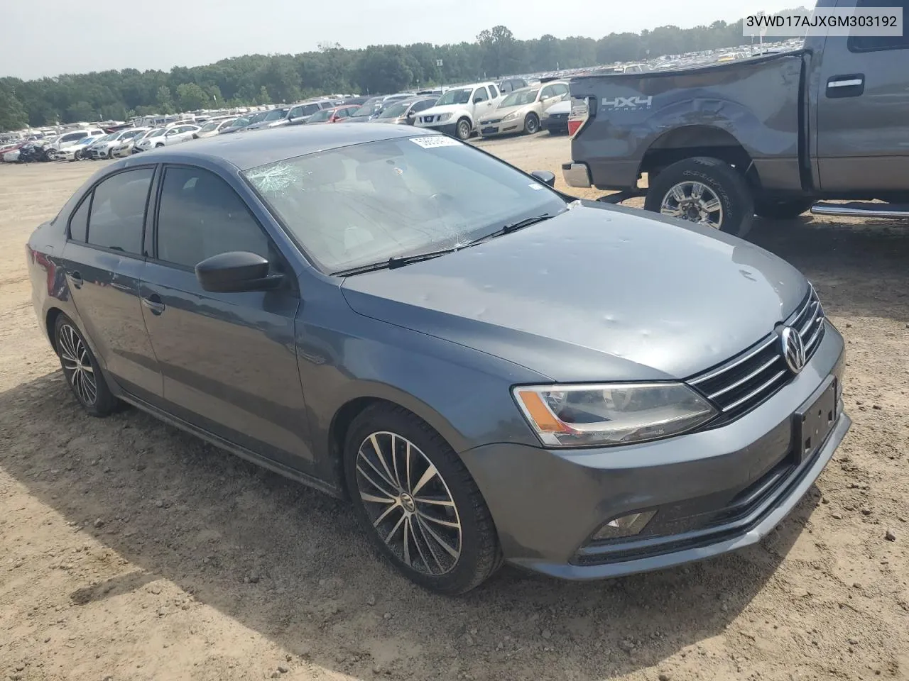 2016 Volkswagen Jetta Sport VIN: 3VWD17AJXGM303192 Lot: 59659403