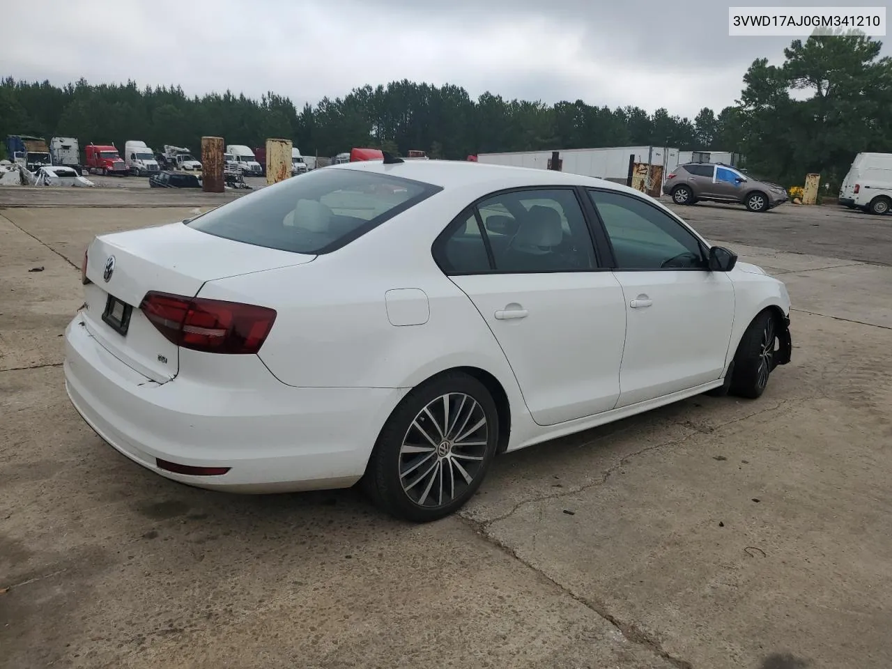 3VWD17AJ0GM341210 2016 Volkswagen Jetta Sport