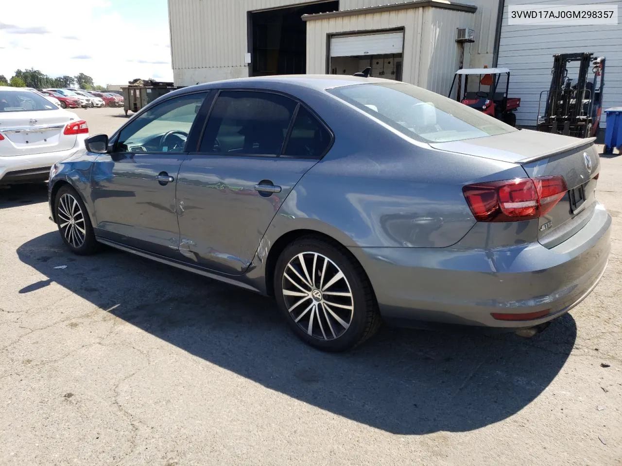 3VWD17AJ0GM298357 2016 Volkswagen Jetta Sport