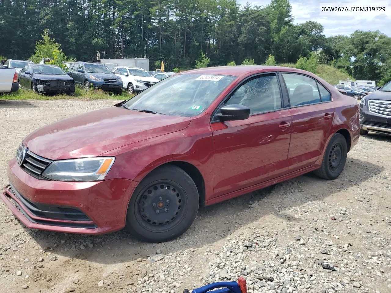 2016 Volkswagen Jetta S VIN: 3VW267AJ7GM319729 Lot: 62453674