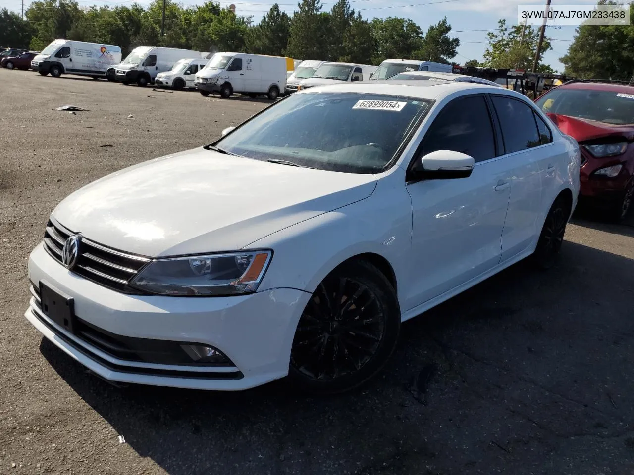 3VWL07AJ7GM233438 2016 Volkswagen Jetta Sel