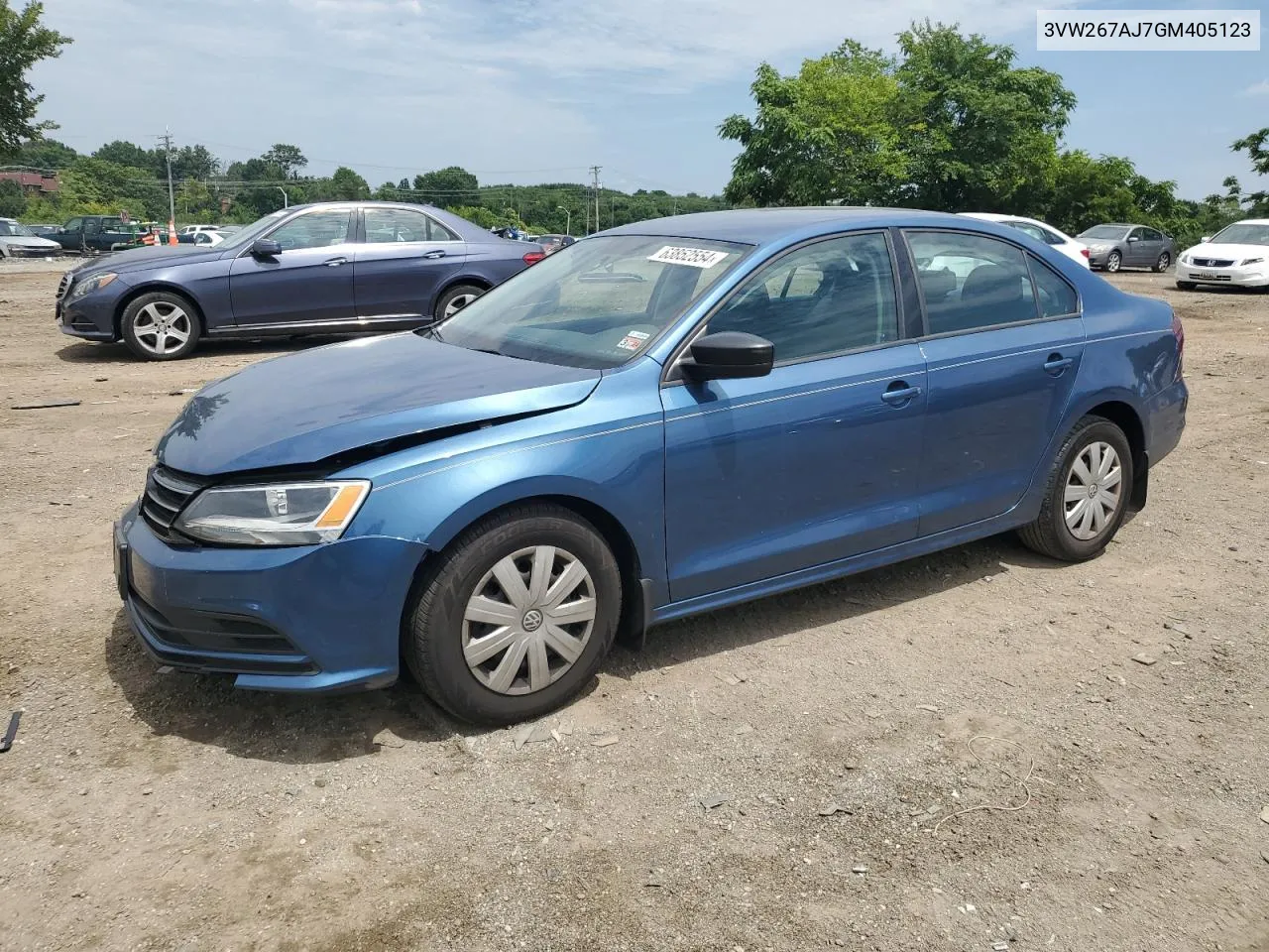 2016 Volkswagen Jetta S VIN: 3VW267AJ7GM405123 Lot: 63852554