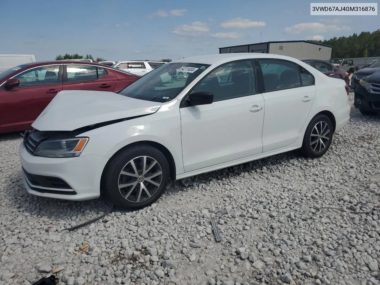 2016 Volkswagen Jetta Se VIN: 3VWD67AJ4GM316876 Lot: 64311404