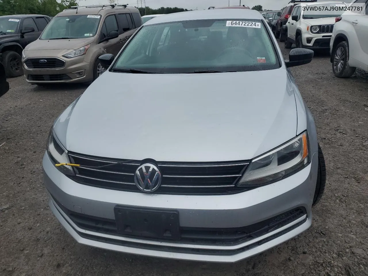 3VWD67AJ9GM247781 2016 Volkswagen Jetta Se