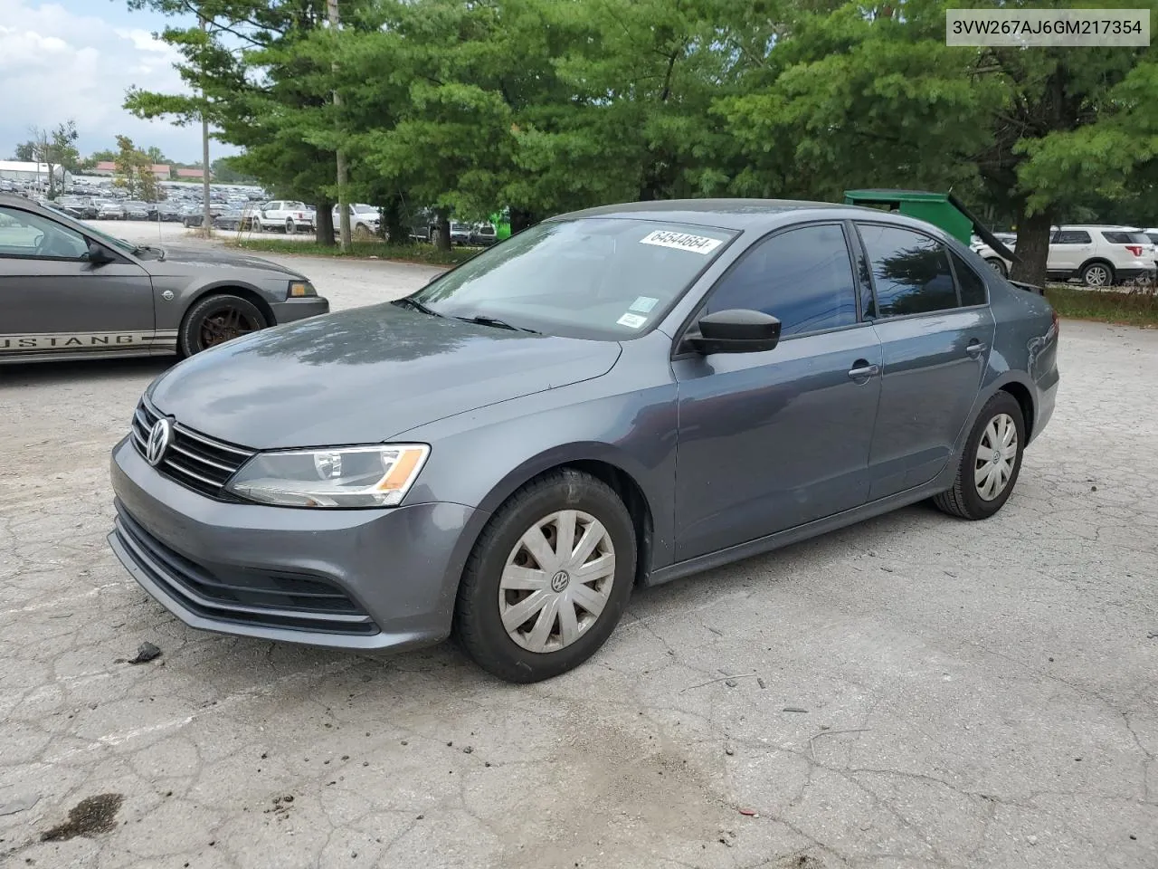 2016 Volkswagen Jetta S VIN: 3VW267AJ6GM217354 Lot: 64544664