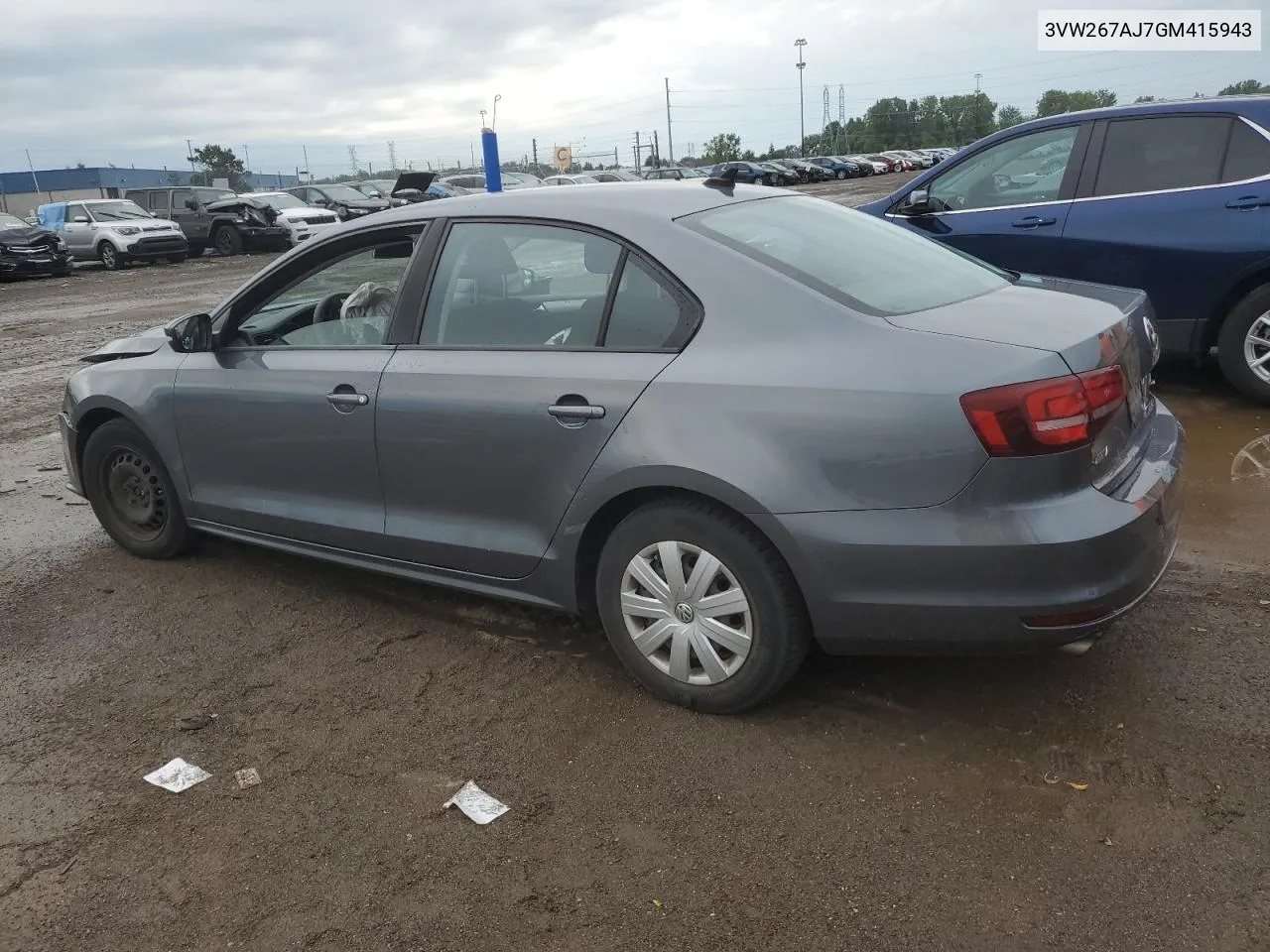 3VW267AJ7GM415943 2016 Volkswagen Jetta S