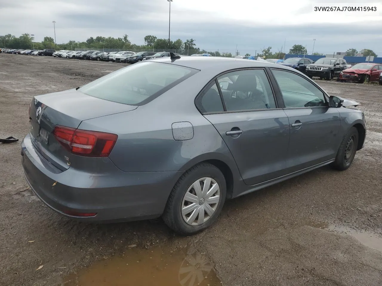 3VW267AJ7GM415943 2016 Volkswagen Jetta S