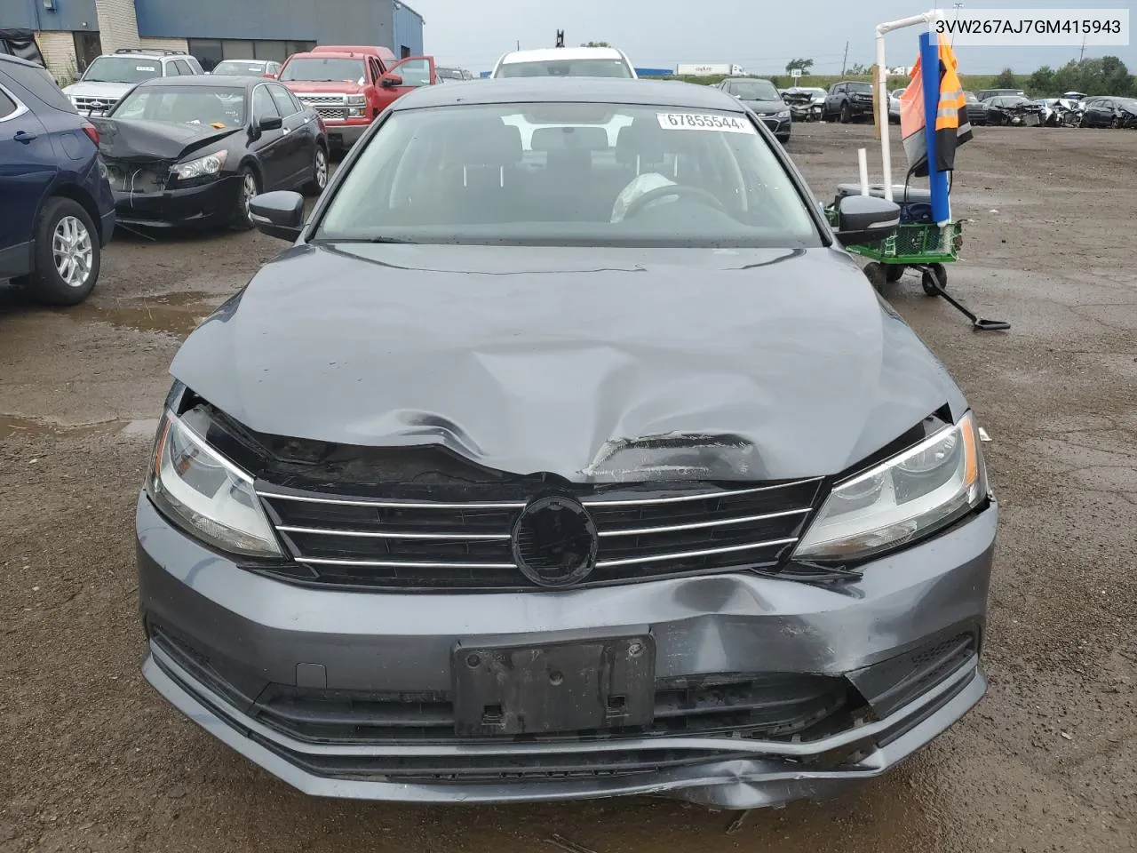 3VW267AJ7GM415943 2016 Volkswagen Jetta S