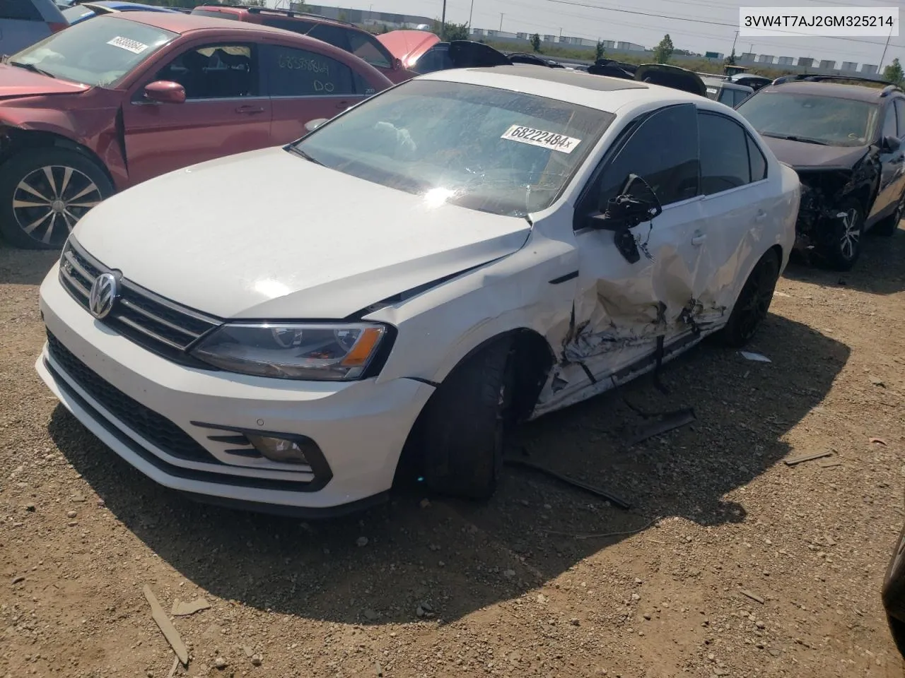 3VW4T7AJ2GM325214 2016 Volkswagen Jetta Gli