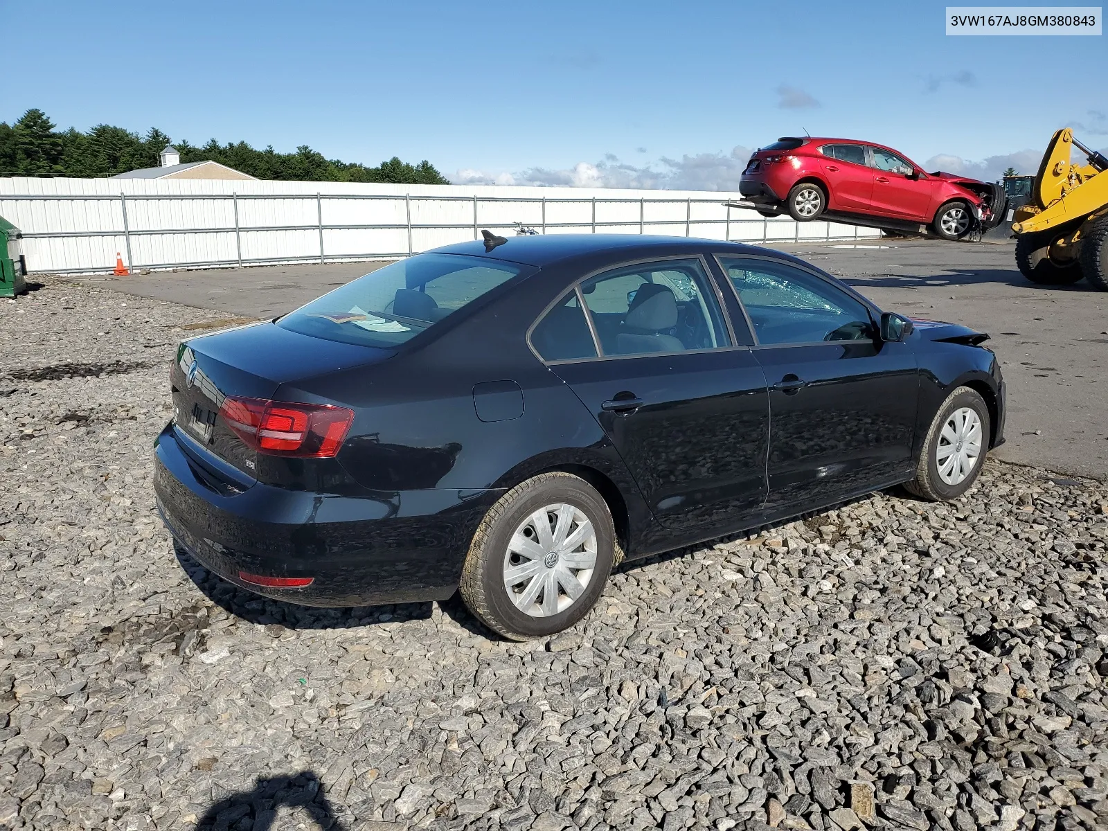 2016 Volkswagen Jetta S VIN: 3VW167AJ8GM380843 Lot: 68272064