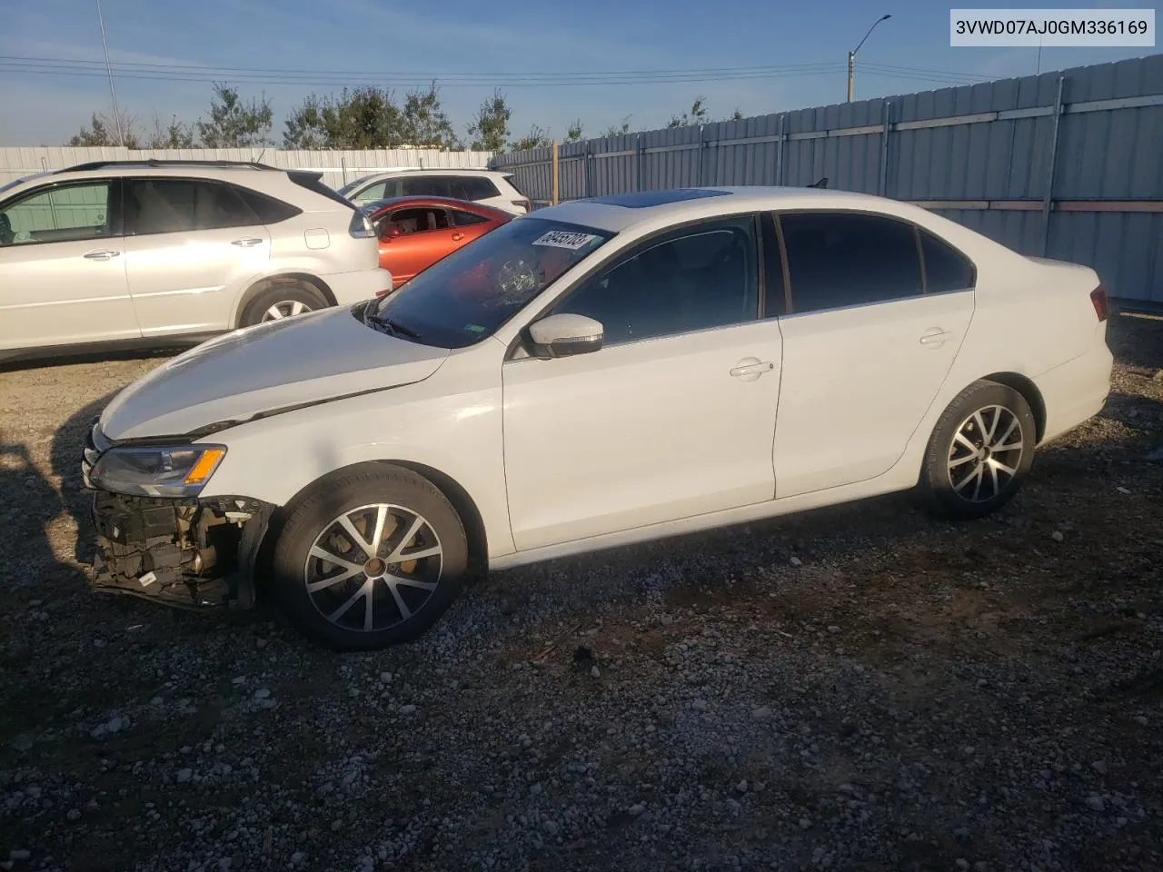 3VWD07AJ0GM336169 2016 Volkswagen Jetta Comfortline