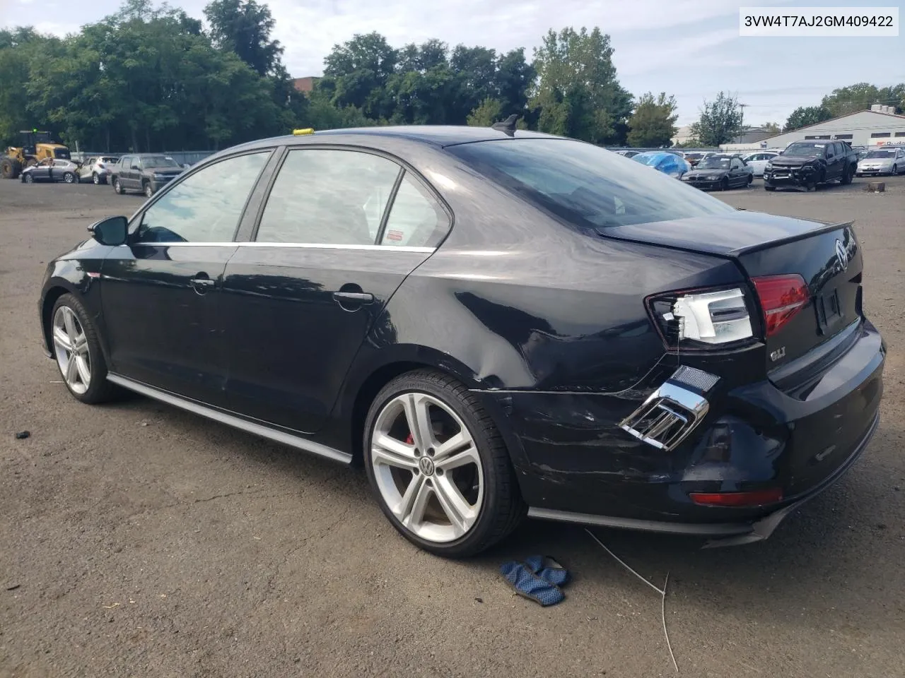 2016 Volkswagen Jetta Gli VIN: 3VW4T7AJ2GM409422 Lot: 68974534