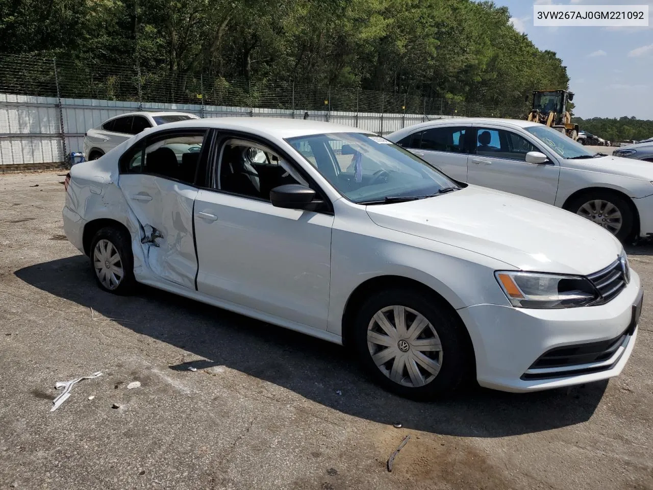 2016 Volkswagen Jetta S VIN: 3VW267AJ0GM221092 Lot: 69093494