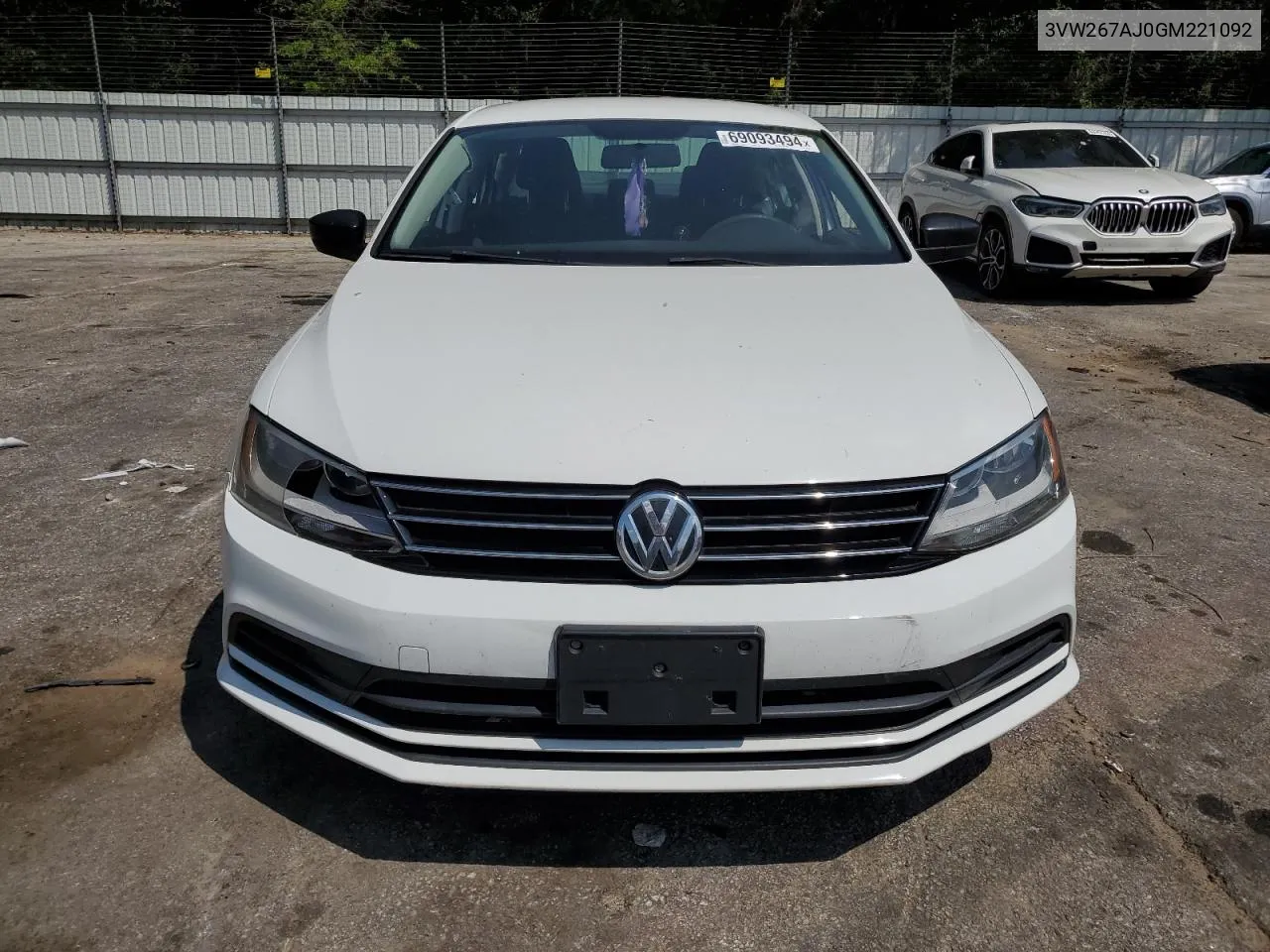 2016 Volkswagen Jetta S VIN: 3VW267AJ0GM221092 Lot: 69093494