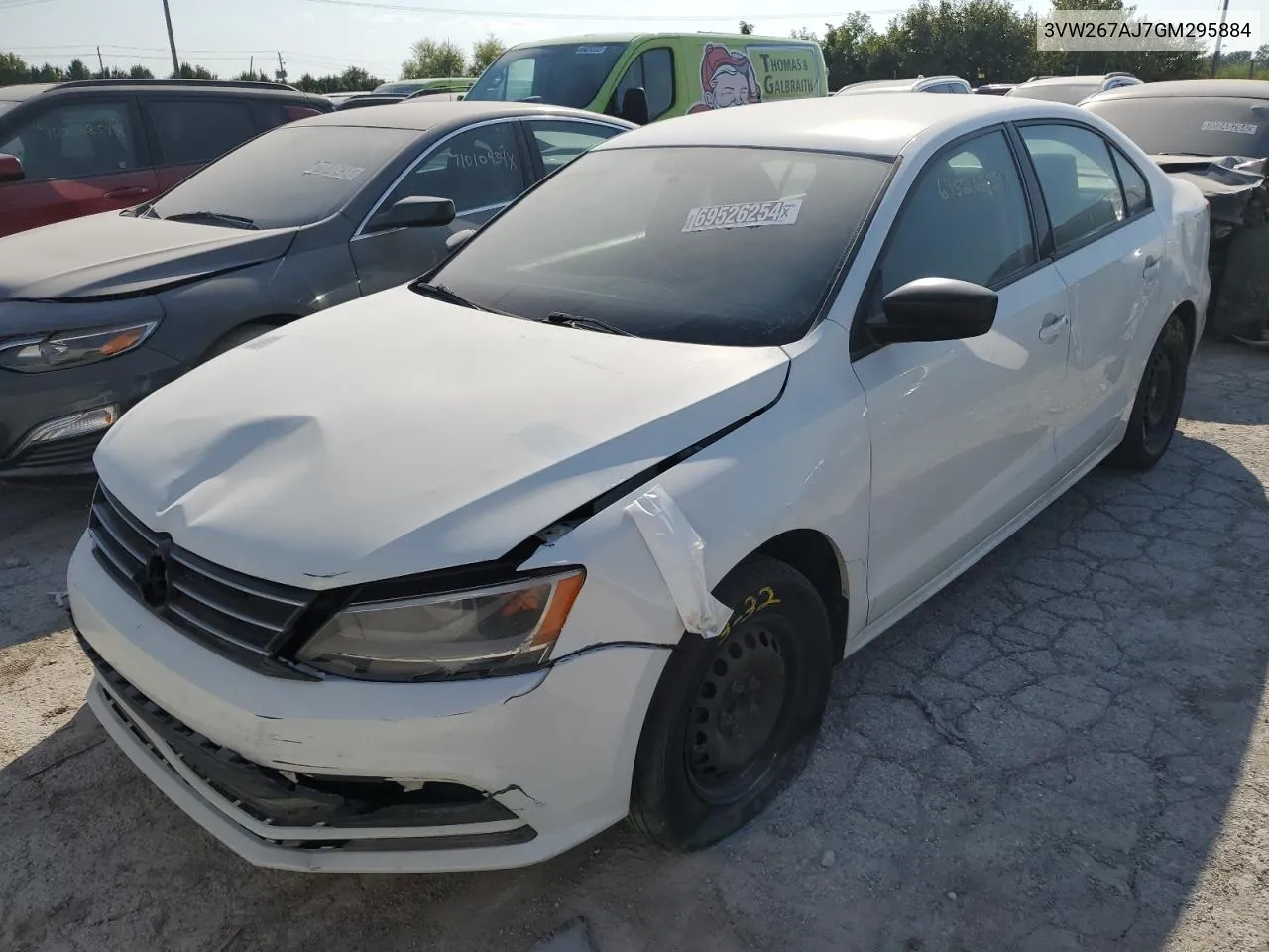 2016 Volkswagen Jetta S VIN: 3VW267AJ7GM295884 Lot: 69526254