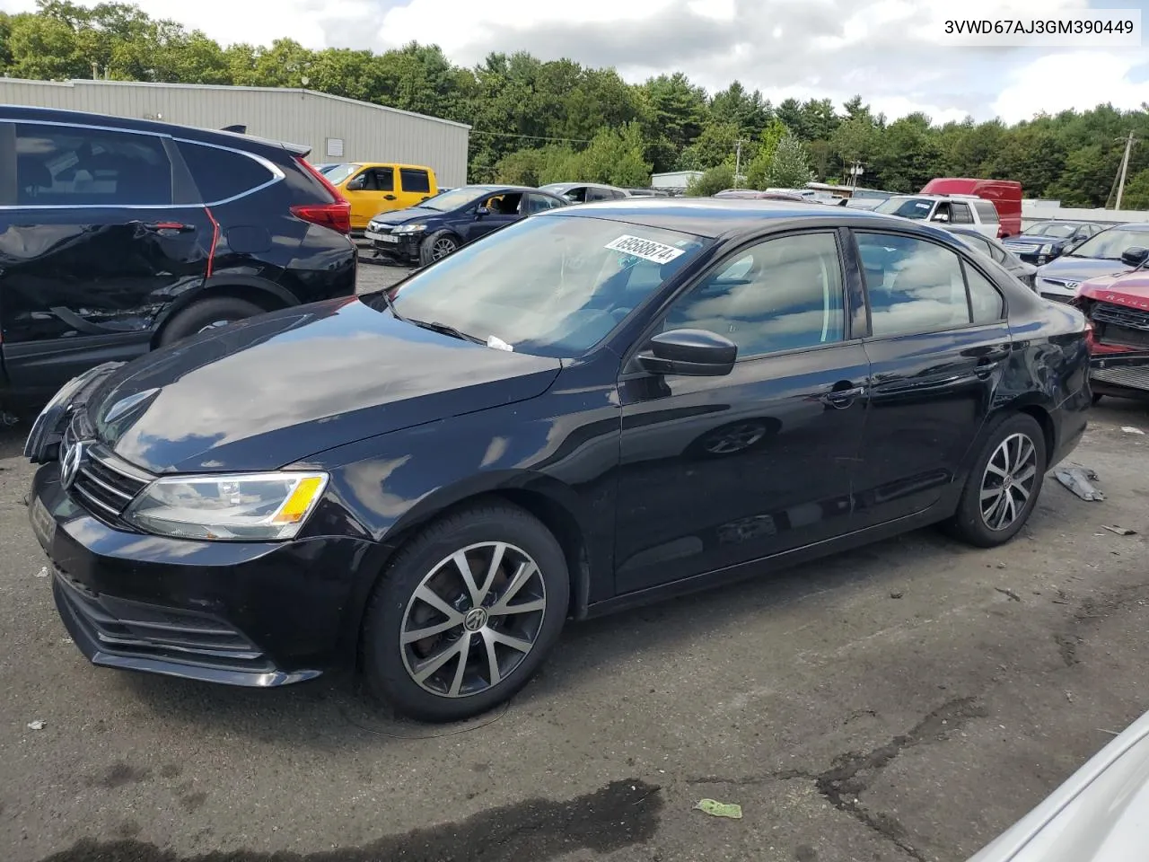 3VWD67AJ3GM390449 2016 Volkswagen Jetta Se