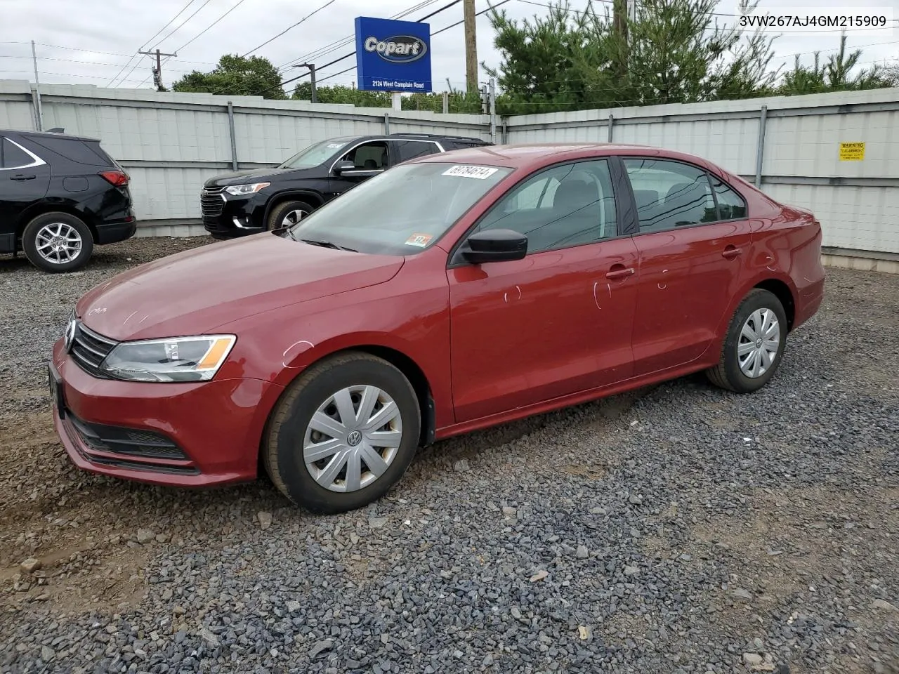 2016 Volkswagen Jetta S VIN: 3VW267AJ4GM215909 Lot: 69784614