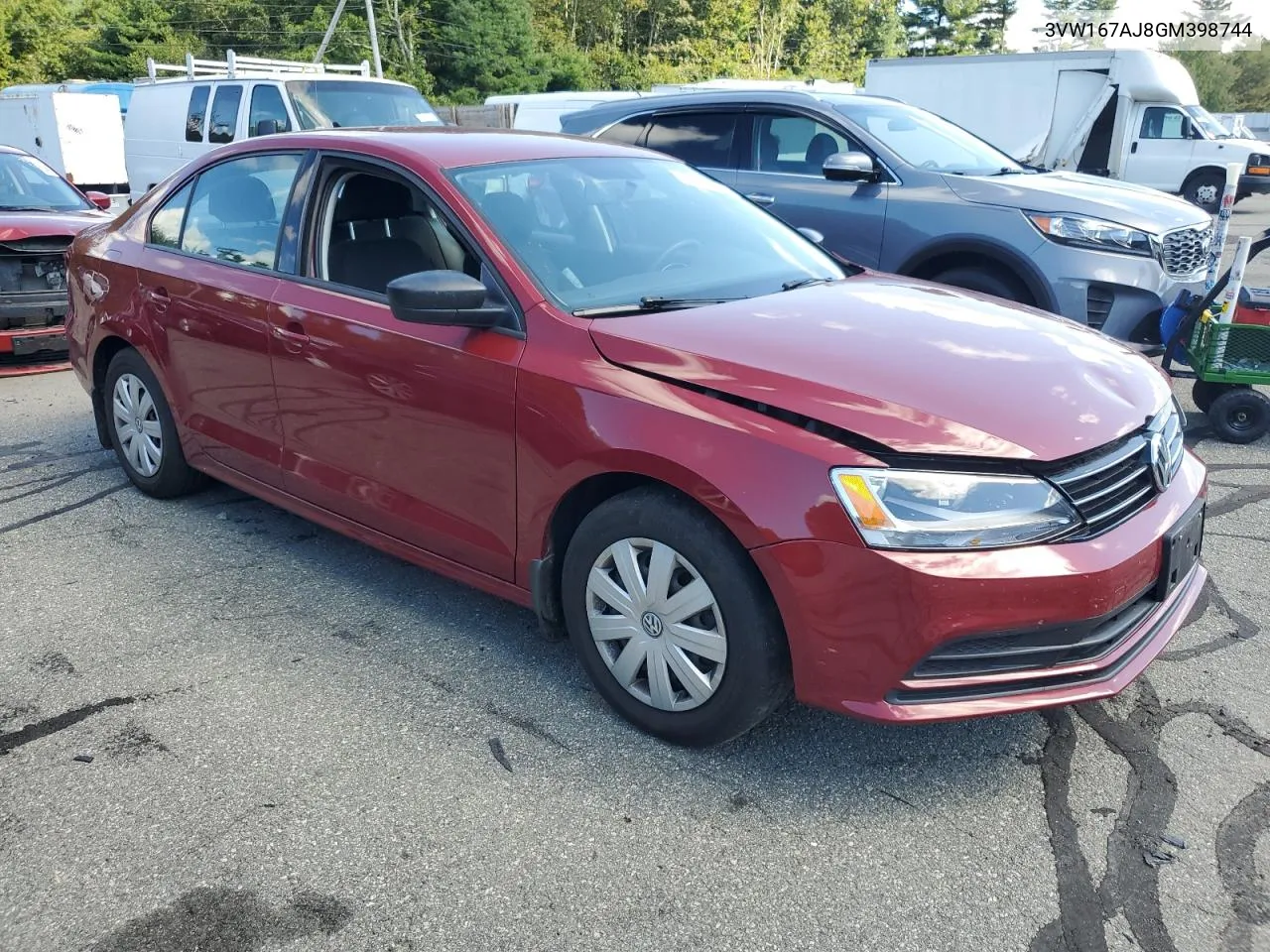 2016 Volkswagen Jetta S VIN: 3VW167AJ8GM398744 Lot: 70246534