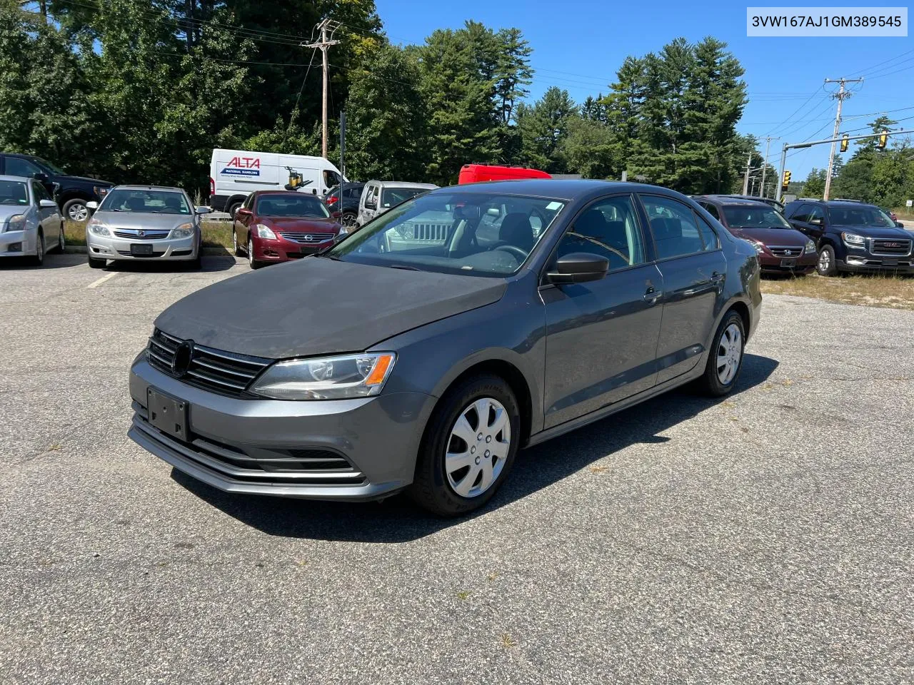 3VW167AJ1GM389545 2016 Volkswagen Jetta S