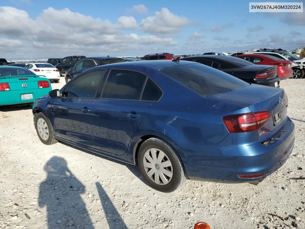 3VW267AJ4GM320224 2016 Volkswagen Jetta S