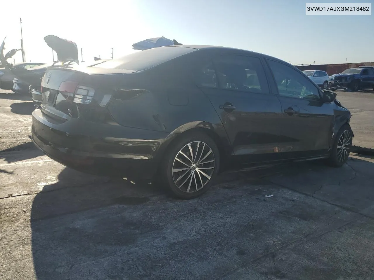 3VWD17AJXGM218482 2016 Volkswagen Jetta Sport