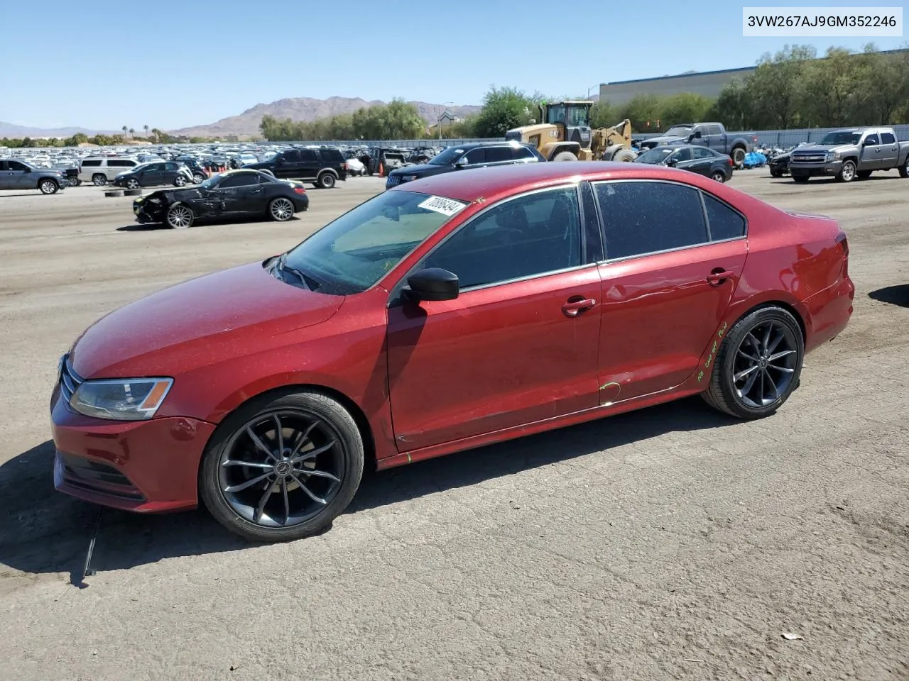 3VW267AJ9GM352246 2016 Volkswagen Jetta S