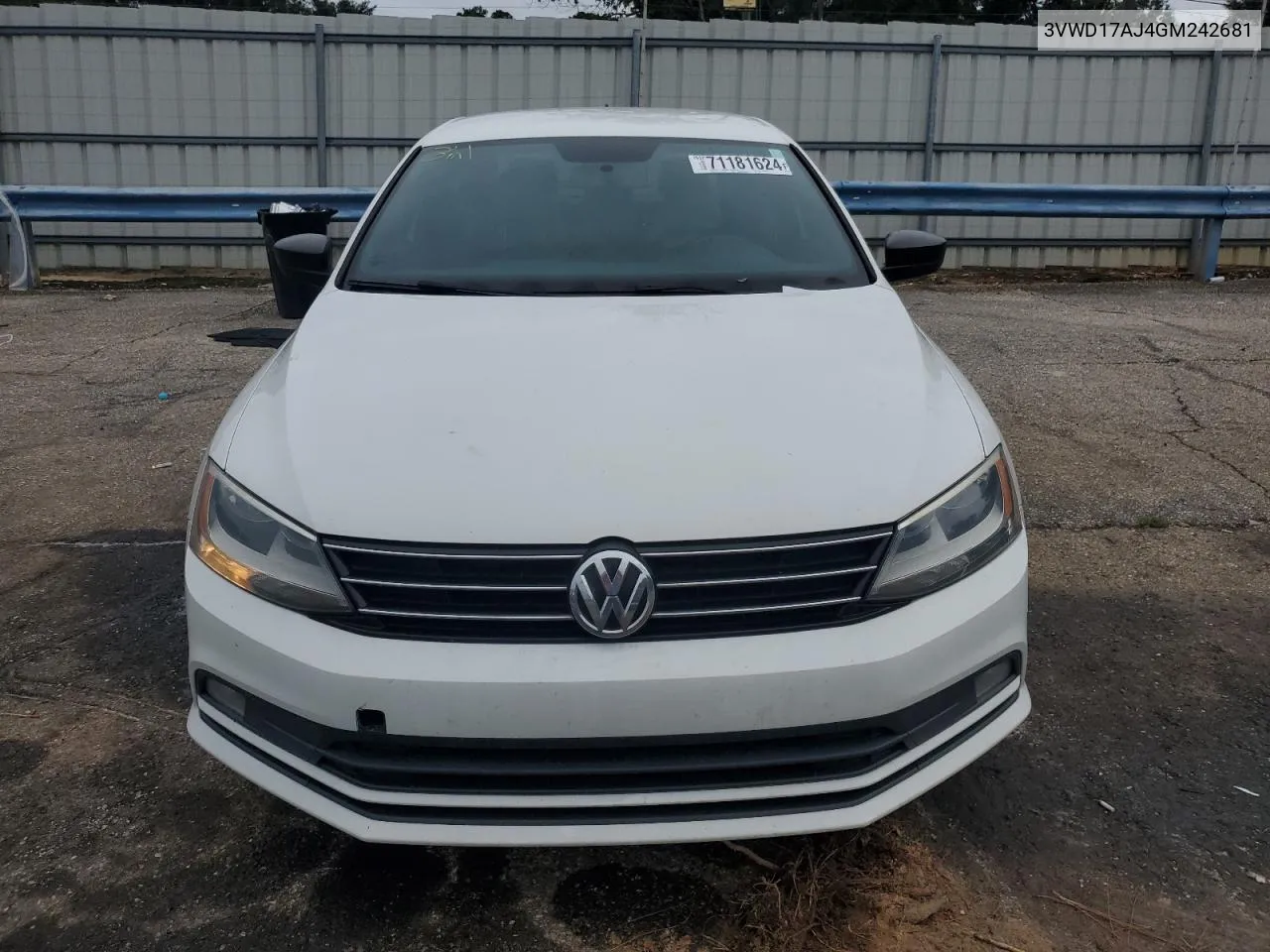 2016 Volkswagen Jetta Sport VIN: 3VWD17AJ4GM242681 Lot: 71181624