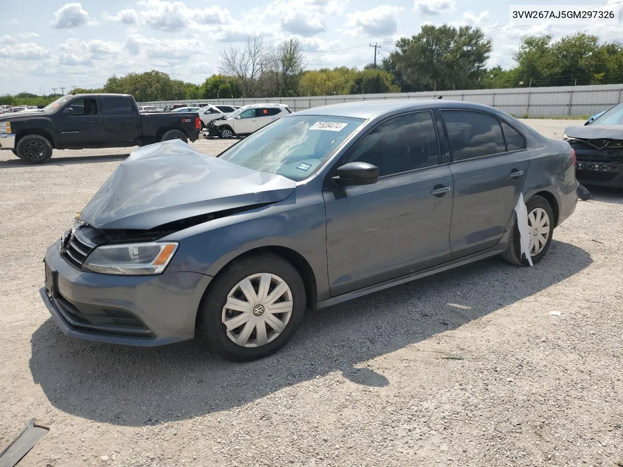 2016 Volkswagen Jetta S VIN: 3VW267AJ5GM297326 Lot: 71539474