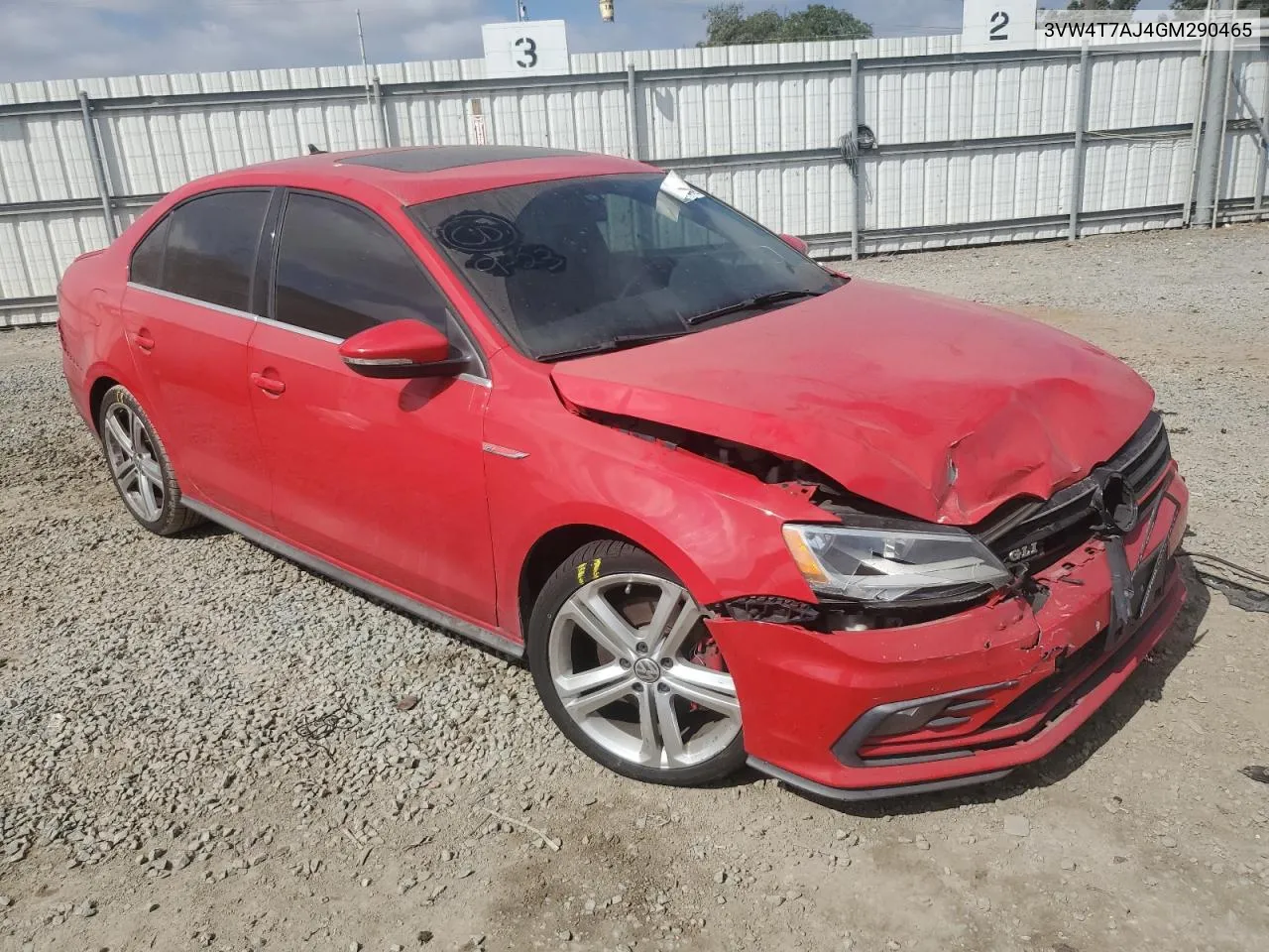 3VW4T7AJ4GM290465 2016 Volkswagen Jetta Gli