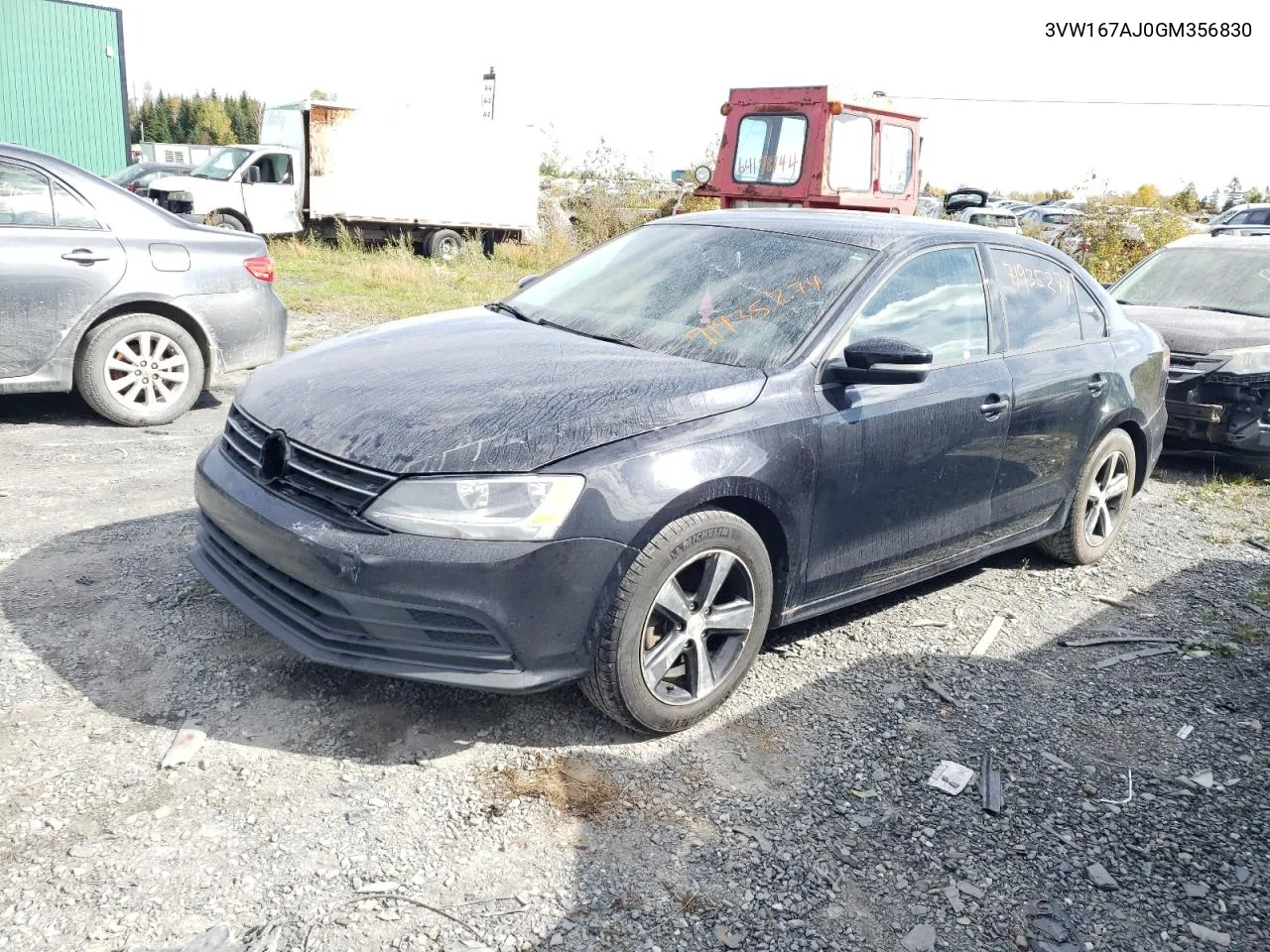 2016 Volkswagen Jetta S VIN: 3VW167AJ0GM356830 Lot: 71935274