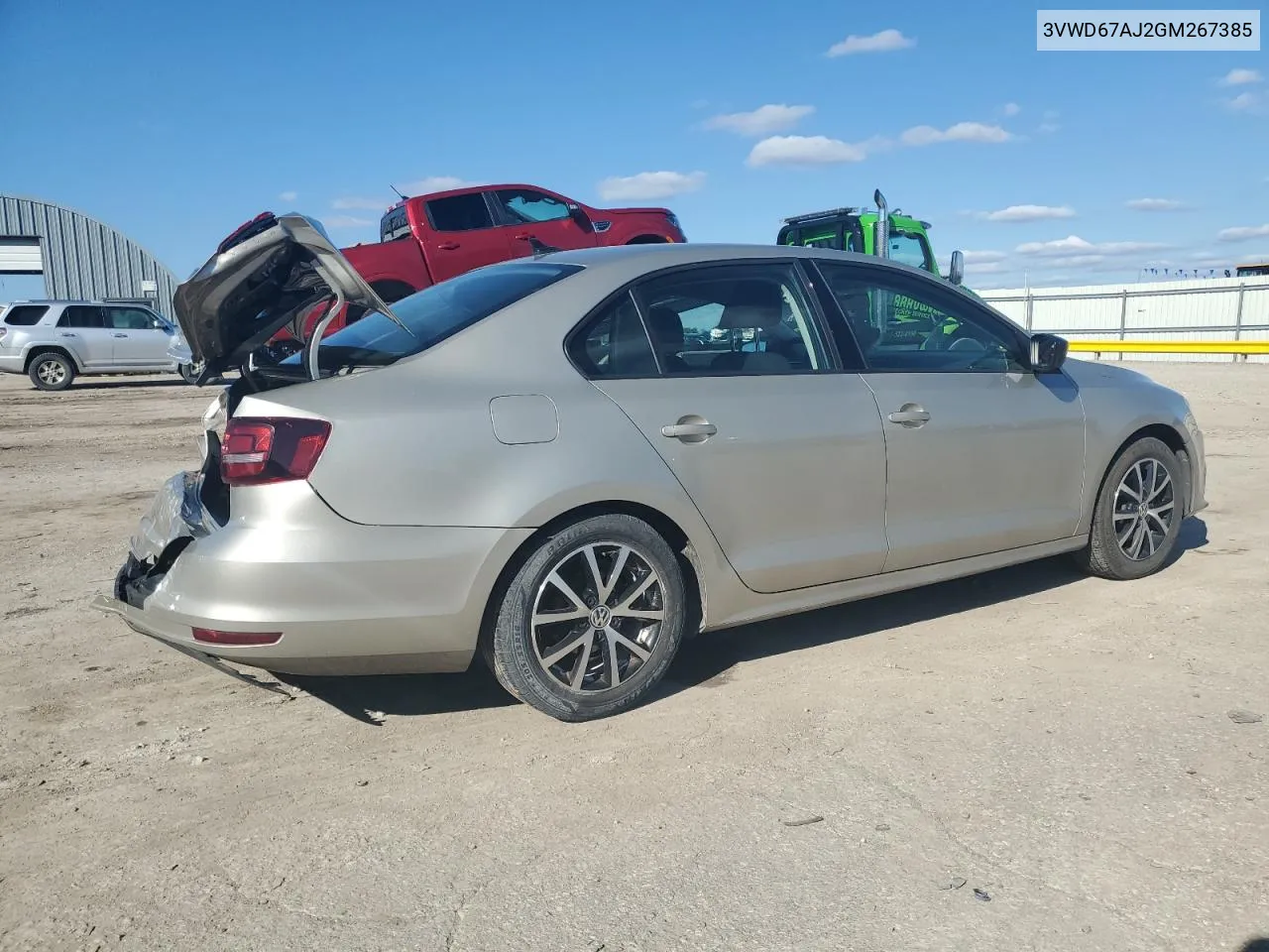 3VWD67AJ2GM267385 2016 Volkswagen Jetta Se