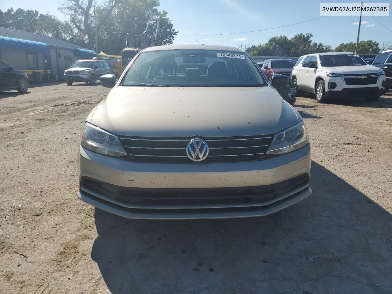 2016 Volkswagen Jetta Se VIN: 3VWD67AJ2GM267385 Lot: 72340294