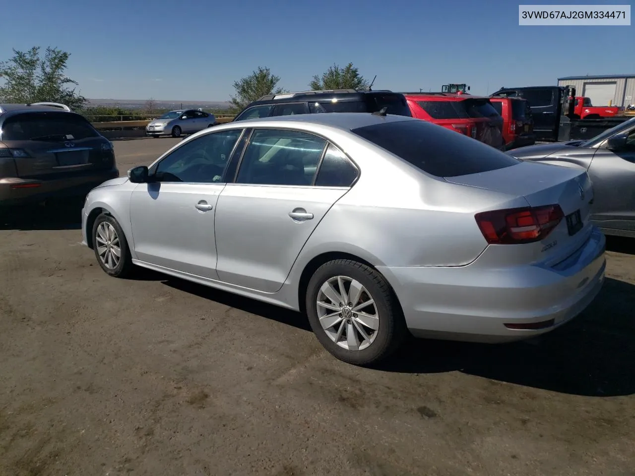 2016 Volkswagen Jetta Se VIN: 3VWD67AJ2GM334471 Lot: 72570954