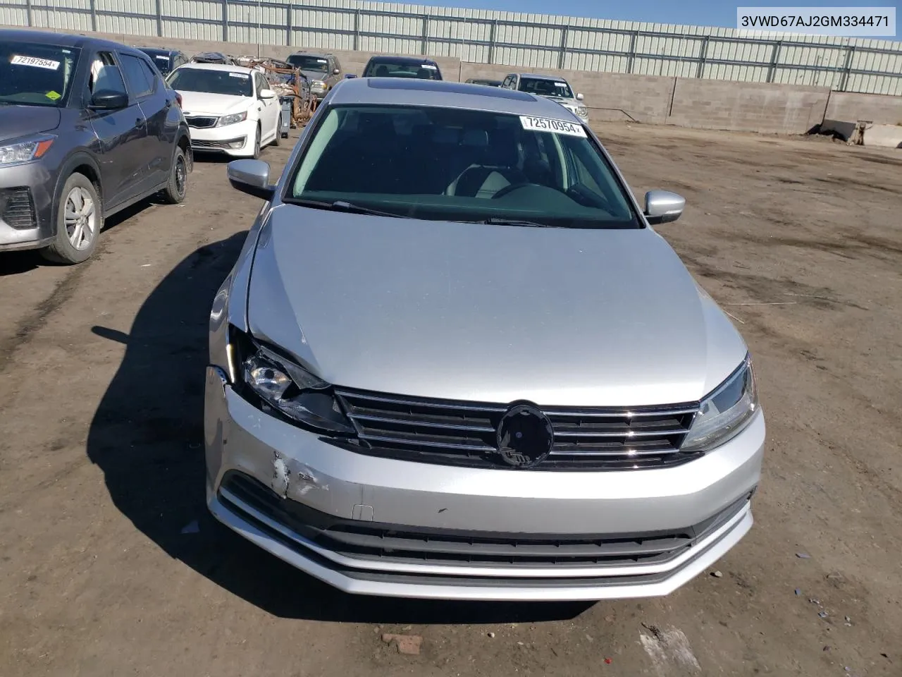 2016 Volkswagen Jetta Se VIN: 3VWD67AJ2GM334471 Lot: 72570954