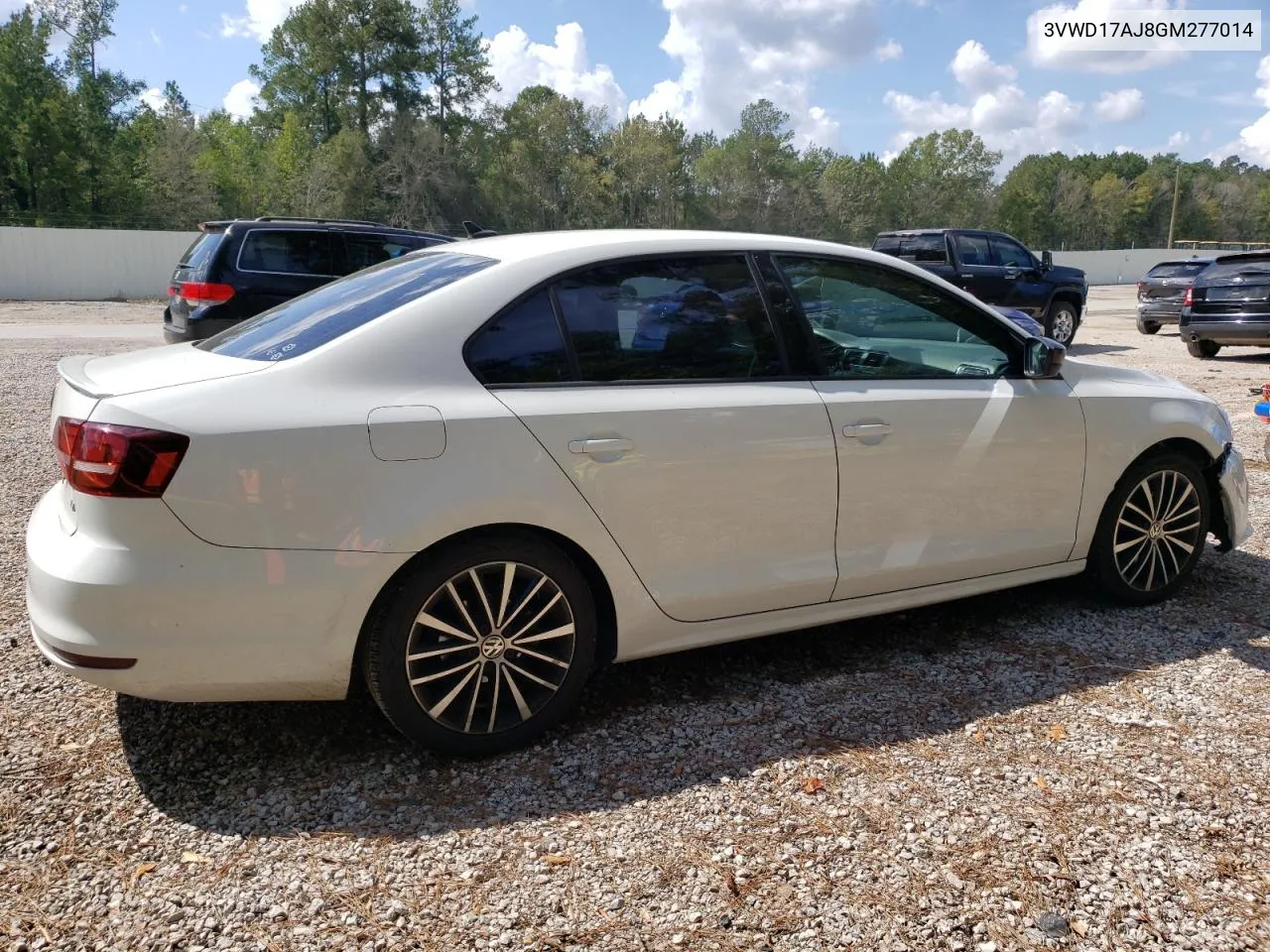 2016 Volkswagen Jetta Sport VIN: 3VWD17AJ8GM277014 Lot: 72619114