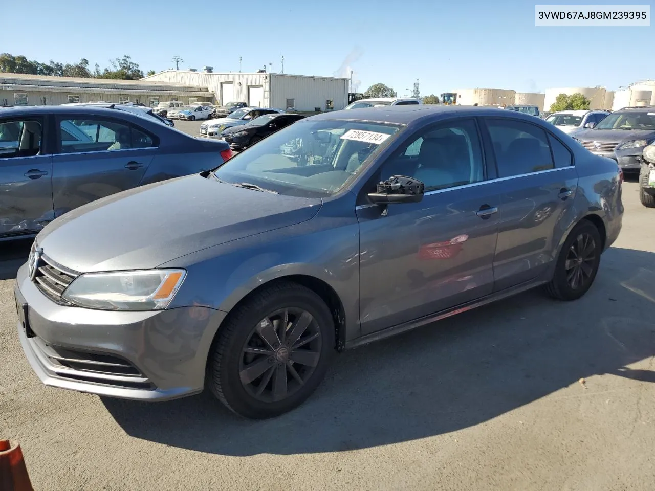 3VWD67AJ8GM239395 2016 Volkswagen Jetta Se