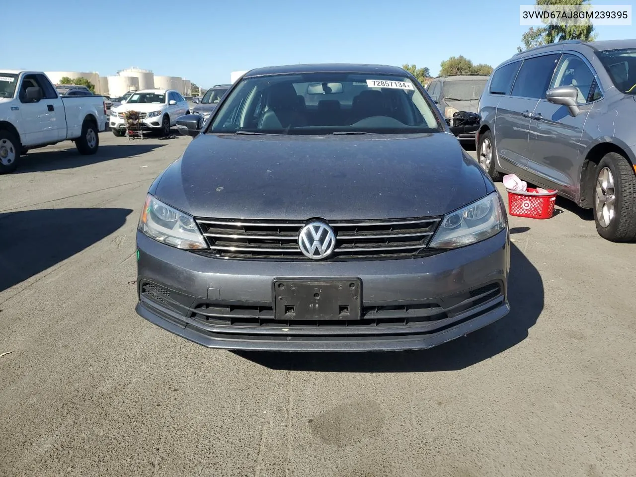 2016 Volkswagen Jetta Se VIN: 3VWD67AJ8GM239395 Lot: 72857134