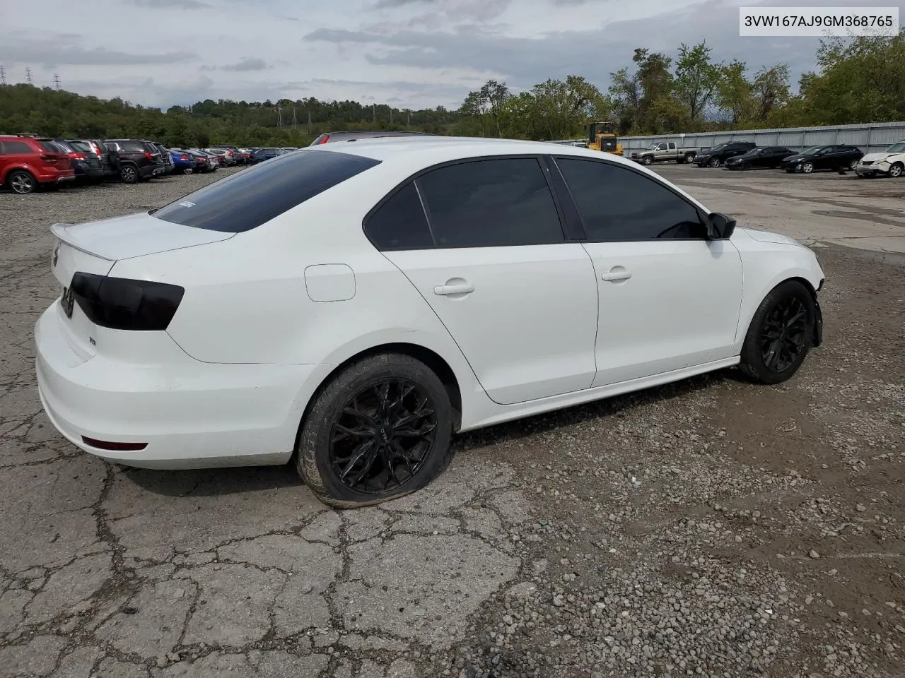 3VW167AJ9GM368765 2016 Volkswagen Jetta S