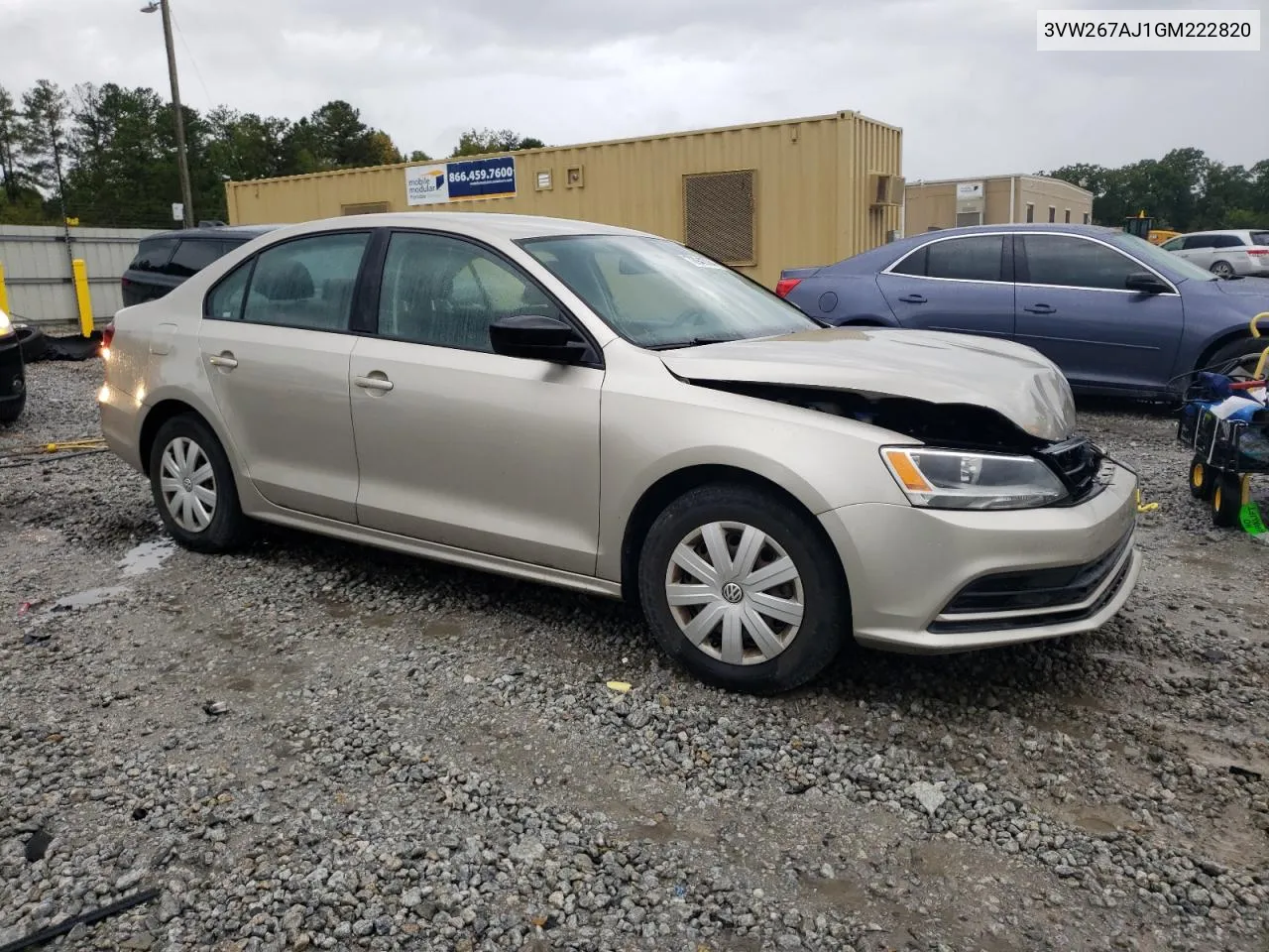 2016 Volkswagen Jetta S VIN: 3VW267AJ1GM222820 Lot: 72943704