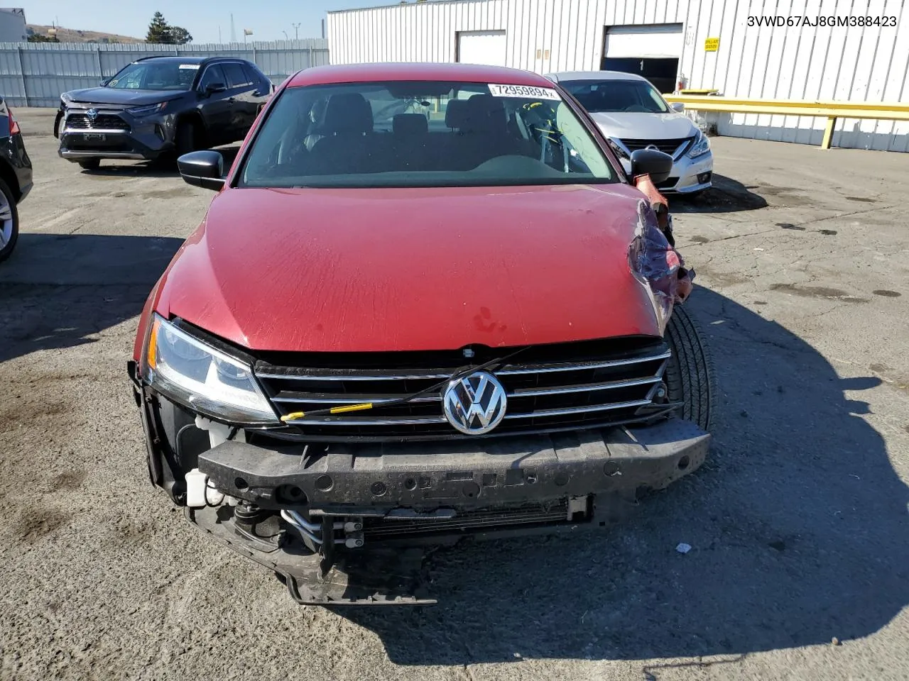 2016 Volkswagen Jetta Se VIN: 3VWD67AJ8GM388423 Lot: 72959894