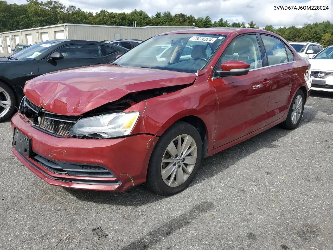 3VWD67AJ6GM228024 2016 Volkswagen Jetta Se