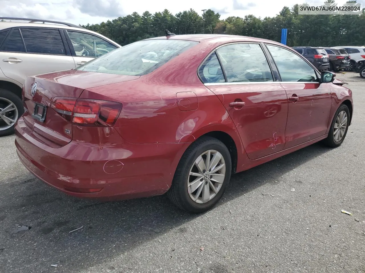 3VWD67AJ6GM228024 2016 Volkswagen Jetta Se