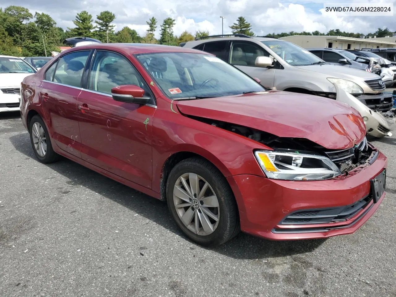 2016 Volkswagen Jetta Se VIN: 3VWD67AJ6GM228024 Lot: 73016204