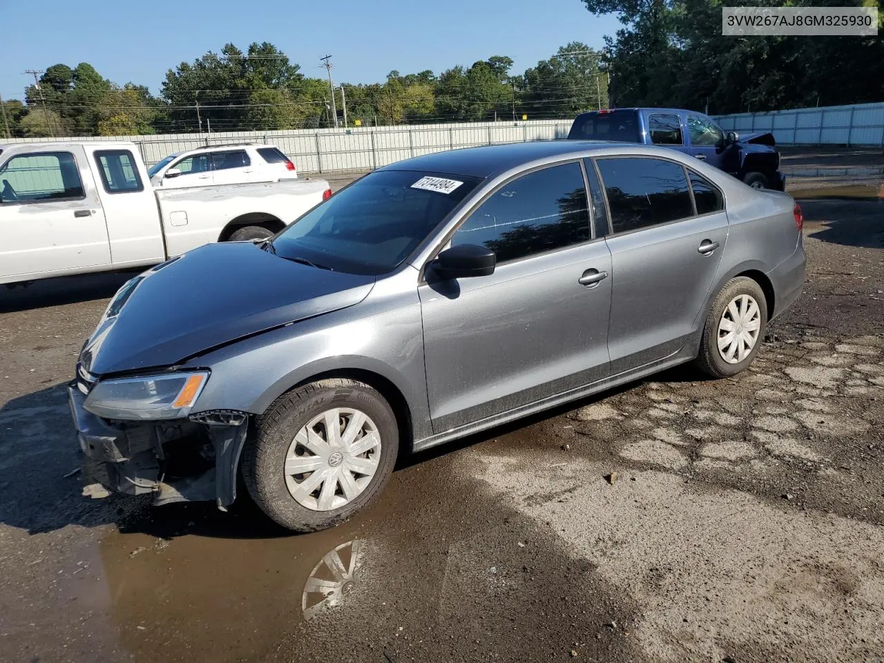 2016 Volkswagen Jetta S VIN: 3VW267AJ8GM325930 Lot: 73144984