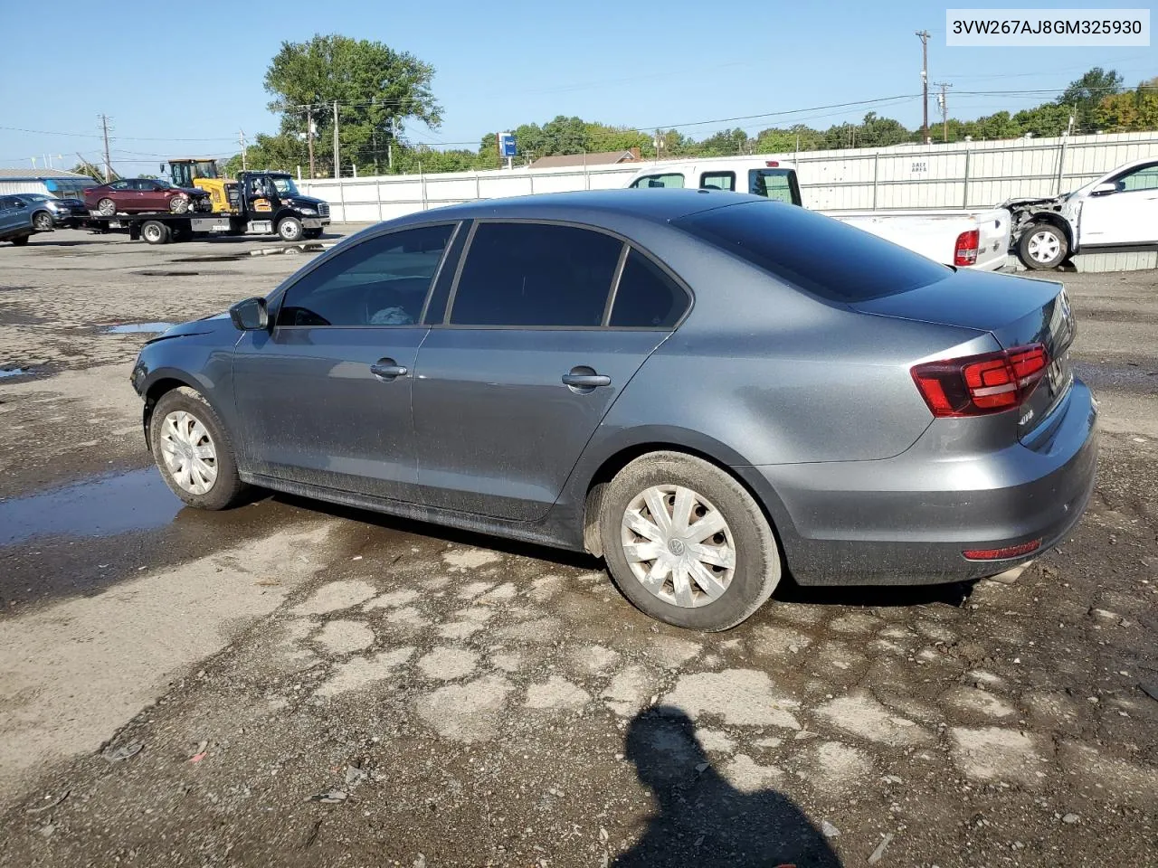 2016 Volkswagen Jetta S VIN: 3VW267AJ8GM325930 Lot: 73144984